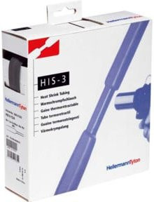 HellermannTyton Warmschrumpfschlauch 3:1 Schwarz 5m HIS-3-9/3-POX-BK - Bild 1