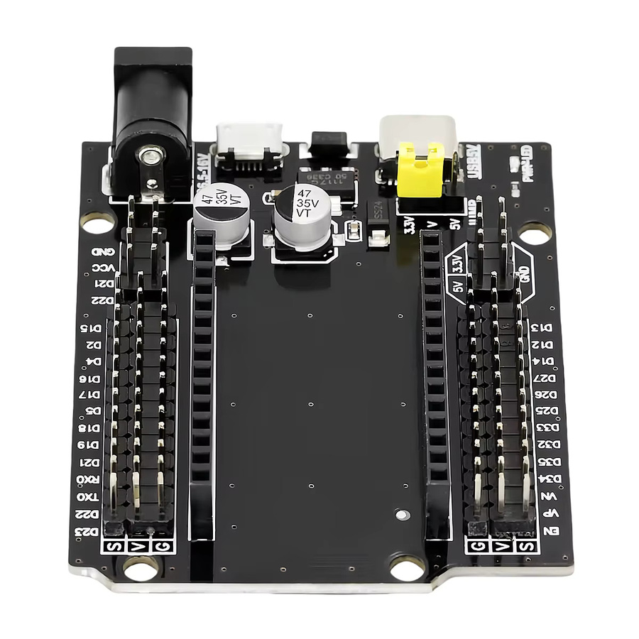 OLNYLO ESP32-WROOM-32 Erweiterungs-Entwicklungsplatine DEVKIT V1 30P Power Board Modul mit Wi-Fi und Bluetooth in Schwarz - Bild 4