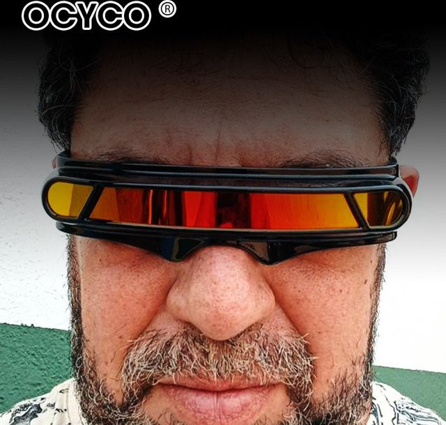 OCYCO Sonnenbrille, quadratisch, Vollrand, Kunststoff, schwarz, Unisex - Bild 1