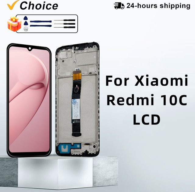 Xiaomi Redmi 10C und POCO C40 LCD Display mit Touchscreen Digitizer Montage in Schwarz für 220333QAG 220333QBI - Bild 1