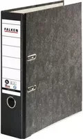 Falken Hebelordner DIN A4 Wolkenmarmor in Schwarz-Grau mit 80 mm Rückenbreite - Bild 1