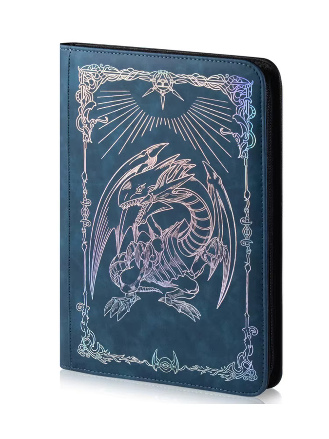 Yu-Gi-Oh! Ebon Illusion Magier Sammelkarten-Album, Blauäugiger Weißer Drache, Blau - Bild 6
