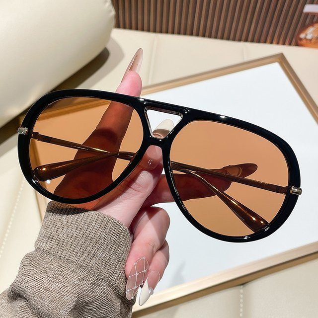 Strautina Aviator Sonnenbrille, Vollrand, Damen, Kunststoff - Bild 1