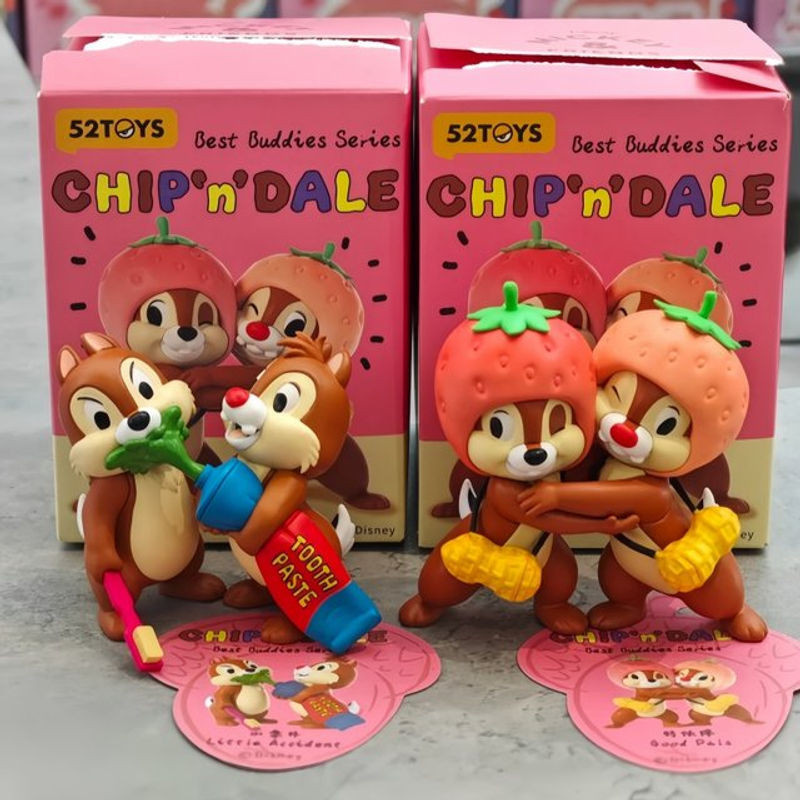 52toys Chip n Dale Best Buddies Serie Mystery Box Blind Box Anime Figur Mehrfarbig - Bild 1