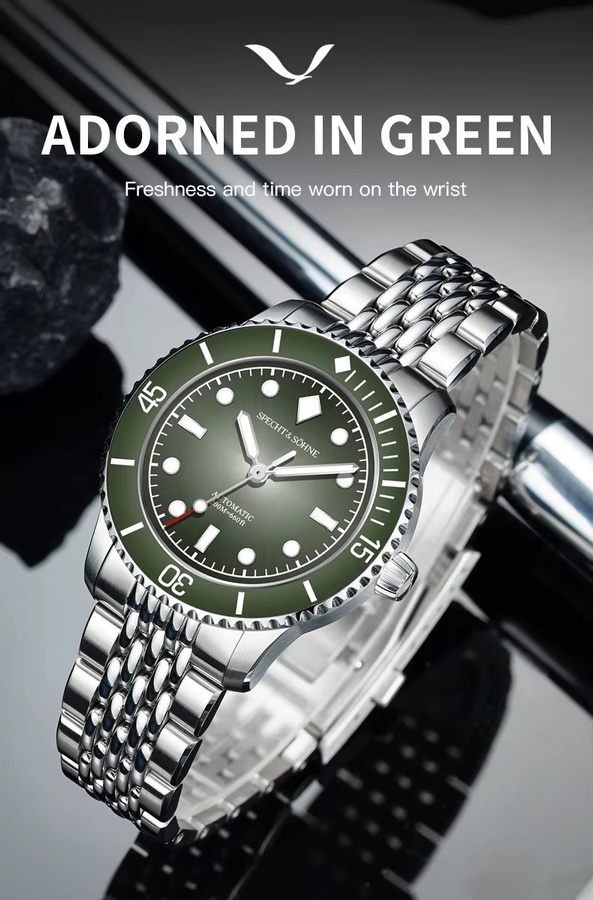 Specht & Söhne Taucheruhr, Automatik, Edelstahl, Saphirglas, Herren - Bild 2