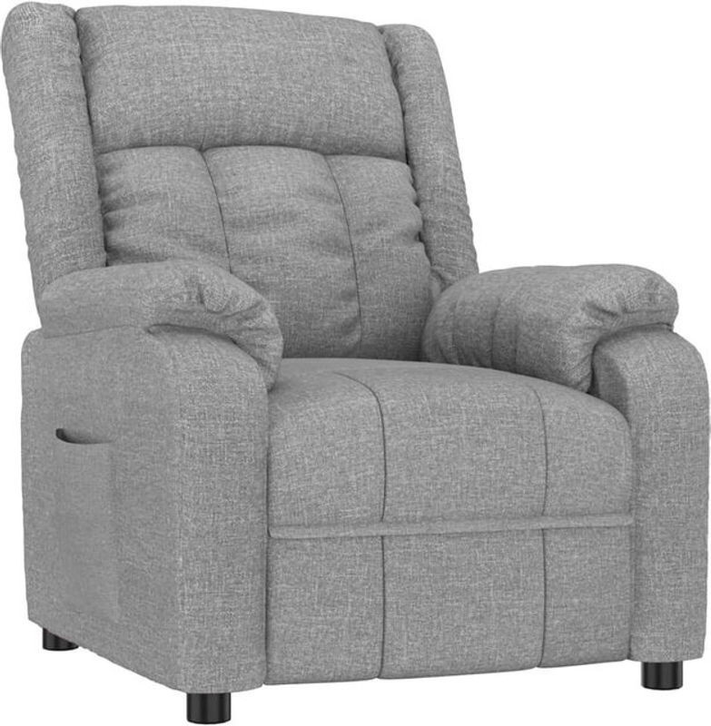 vidaxl Relaxsessel aus Stoff in Grau mit Metallgestell - Bild 1