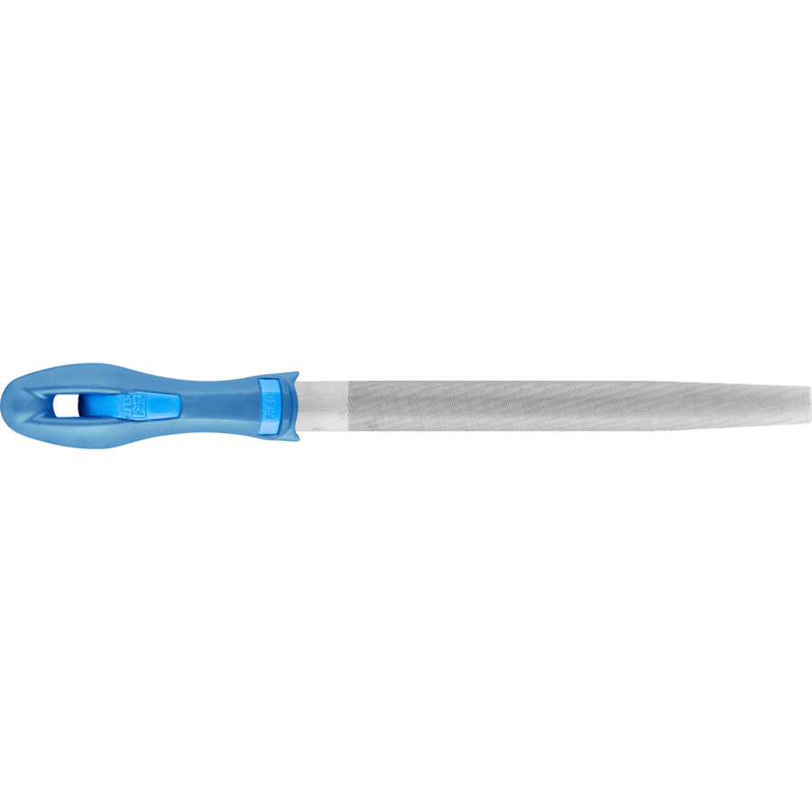 PFERD Werkstattfeile Halbrund-Spitz Hieb 2 mit ergonomischem Heft in Blau, Länge: 200 mm - Bild 2