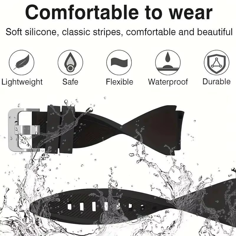 Xiaomi Uhrenarmband Silikon, Schwarz, 22mm, Redmi Watch5 Active/5 Lite - Bild 3