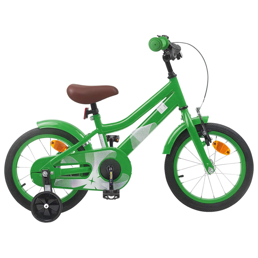 VD Home Furnishing Kinderfahrrad 14 Zoll Grün für Alter 3-5 Jahre - Bild 1