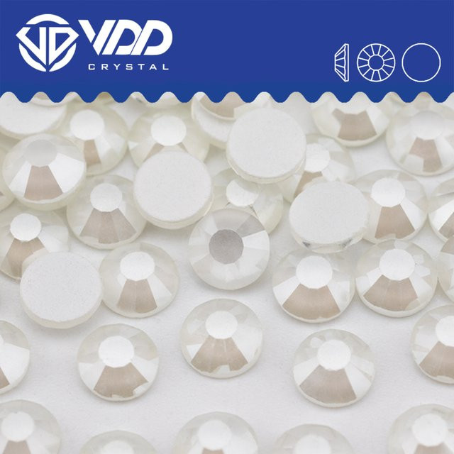 VDD 500 NST-White SS6-SS30 Hochwertige Glas-Strasssteine in Weiß Transparent für Nagelkunst und DIY-Basteldekorationen - Bild 1
