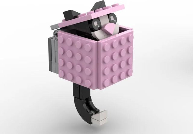 Linyi toy car Moc Steine Schlüsselanhänger Halter, Modell zum Zusammenbauen, Grau, ab 3 Jahren - Bild 1