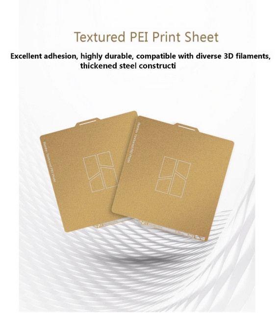 Bambu Lab Texturierte PEI Druck- und Transferplatte mit kreativen Mustern für FDM-3D-Drucker, kompatibel mit X2D, P2S, P1, A1 und X1 - Bild 1