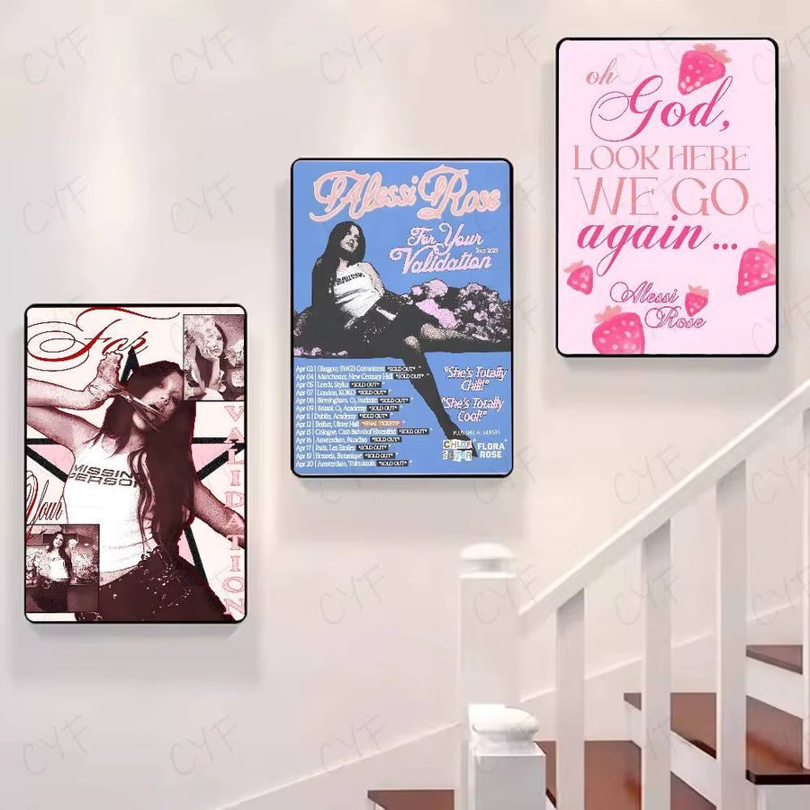 Alessi Rose Album SINGER Poster Wanddeko Multicolor B: 20 cm, H: 15 cm - Bild 3