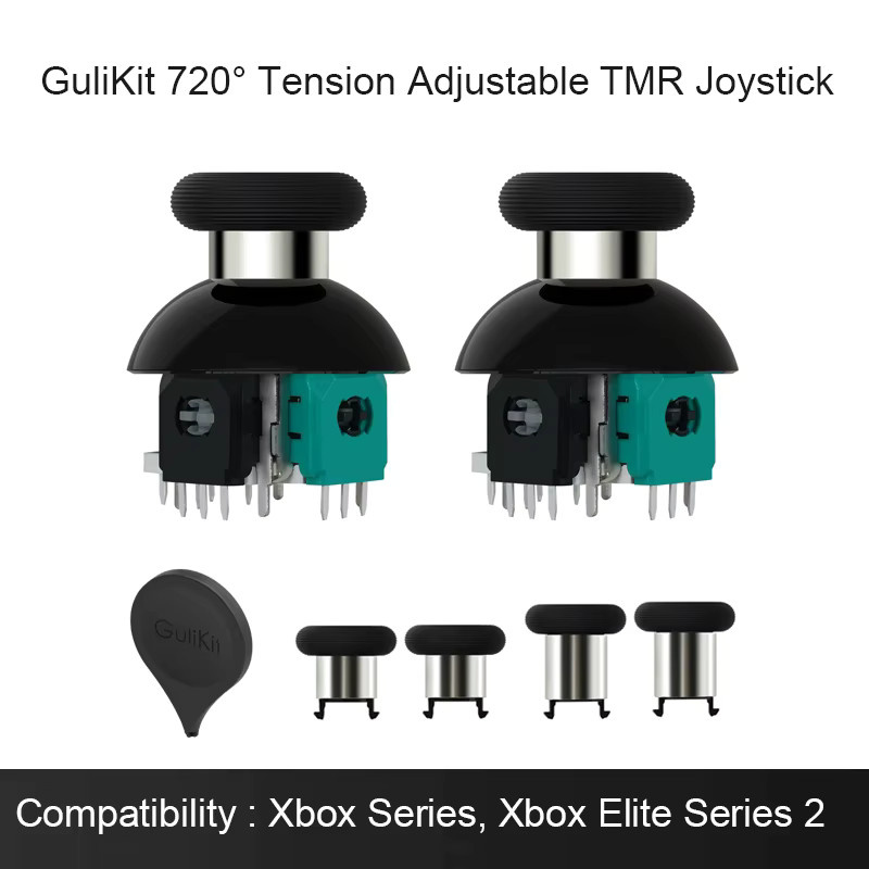 GuliKit NS55 TMR-Joystick Ersatzteile mit 720 Grad Spannungseinstellung für Switch Pro, Xbox Series, PS4, PS5 Edge und PC Gamepad-Controller in Schwarz - Bild 4