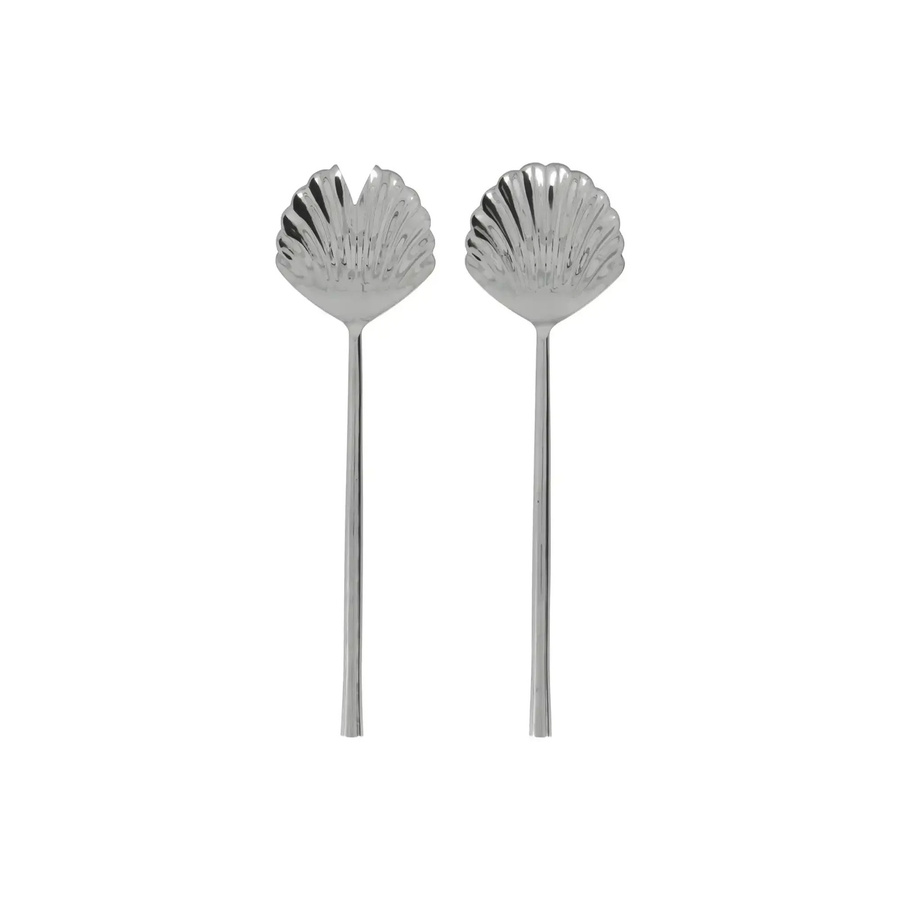 House Doctor Salatbesteck Fan silber Set aus 2 Teilen - Bild 1