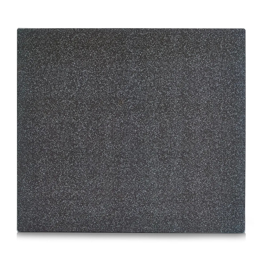 Zeller Herdblende Abdeckplatte aus Glas in Granit-Optik, Farbe Anthrazit, B: 56 cm, T: 50 cm - Bild 2