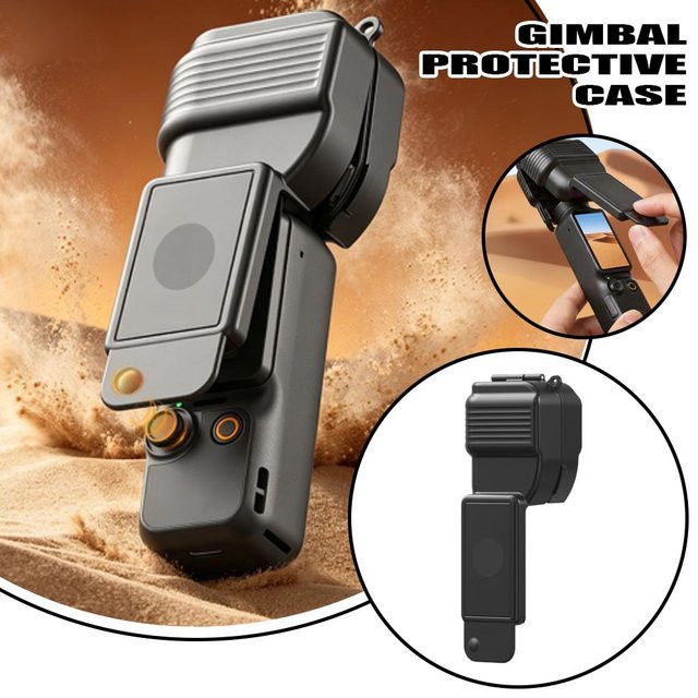 DJI Osmo Pocket 4 Flip-Cover Gimbal-Schutzhülle in Schwarz, kratzfeste PC-Hülle mit Vollschutz für Objektiv und Bildschirm - Bild 1