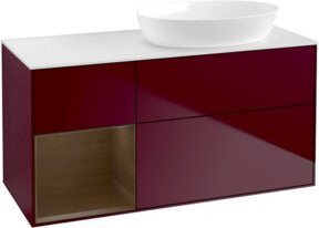 V&B Waschtischunterschrank Finion mit Wandbeleuchtung, Breite: 120 cm, Höhe: 50,1 cm, Tiefe: 50,1 cm - Bild 1