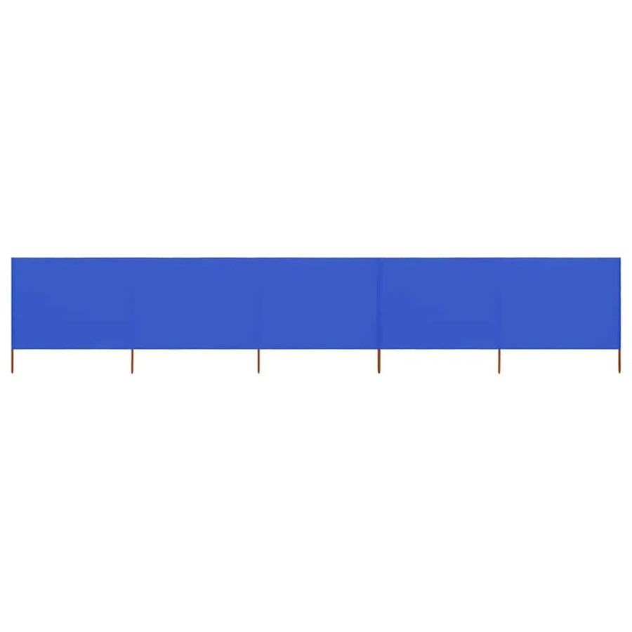 vidaXL 5-teiliges Windschutzgewebe Blau, B: 600 cm, H: 80 cm - Bild 2