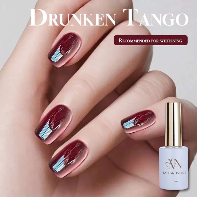 MIANEL Drunk Tango Magnetischer Gel Nagellack, 12 ml, Rot - Bild 1