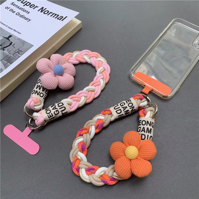 DOLANBIA Handy-Umhängeband mit Blumenmuster in Multicolour, universelle Anti-Verlust-Handyschlaufe für Outdoor und Reisen sowie für Kameras und Wasserbecher - Bild 3