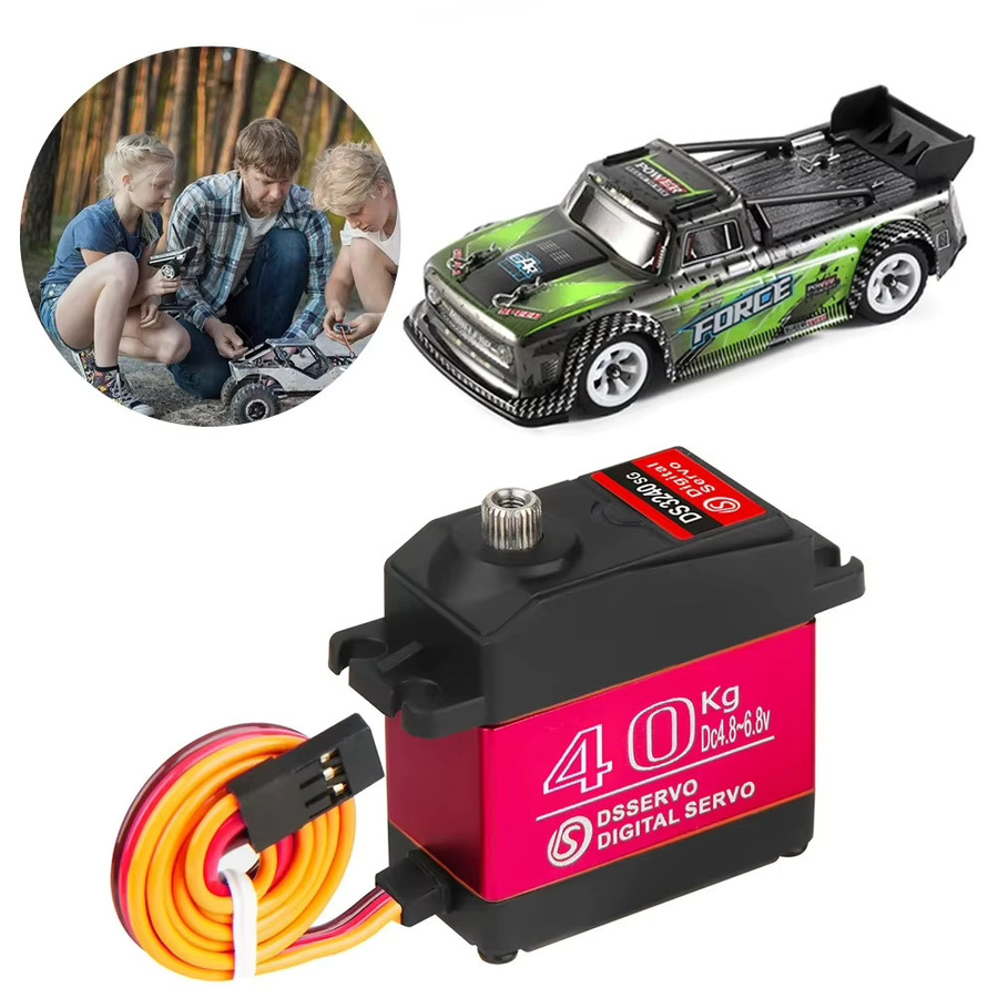 Stemedu Digitaler Servomotor DS3240, 40KG 6V, Wasserdicht IP66, 180/270 Grad, mit 25T Servoarm - Bild 5