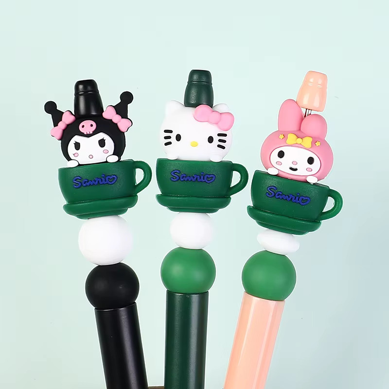 8 Stück Sanrio Silikonperlen in Mehrfarbig für DIY Schnullerketten, Clips und Kauspielzeug-Zubehör - Bild 2