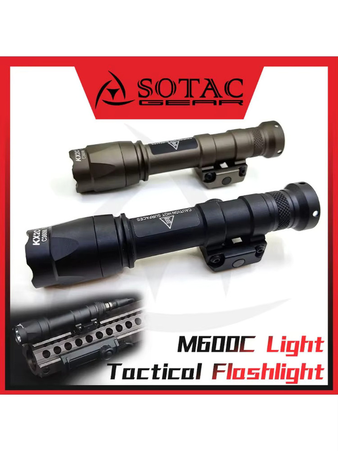 SOTAC GEAR Taktische M600C Taschenlampe mit weißer LED und Ferndruckschalter - Bild 4