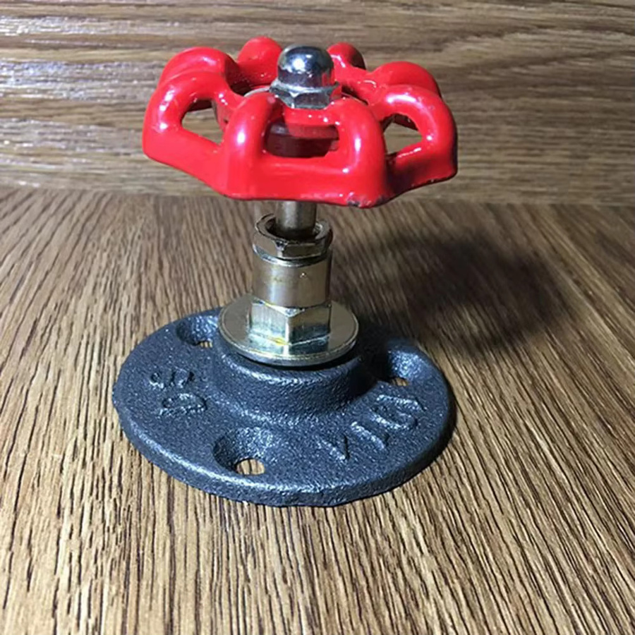 ANENG Vintage Wandhaken im Industriestil aus Metall, rote Kleiderhalterung im Wasserrohr-Design für Bademantel, Handtuch oder Schal - Bild 4