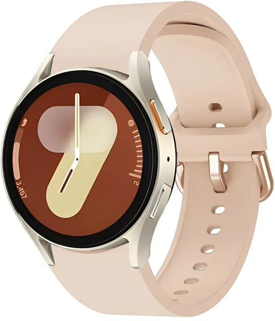 ZHANGU Uhrenarmband Silikon, beige, Unisex - Bild 1