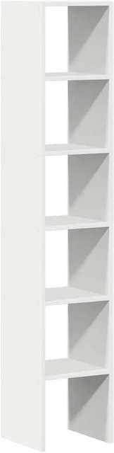 vidaXL Bücherregale 2er Set stapelbar Weiß aus Holzwerkstoff B/T/H: 30 x 30 x 80 cm - Bild 1