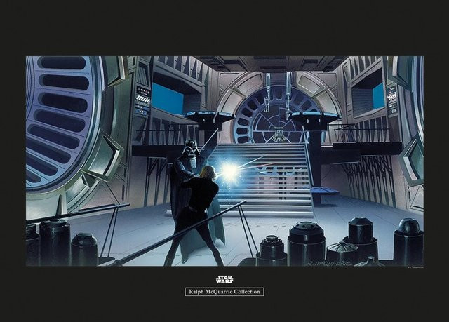 Komar Star Wars Throne Wandbild aus Qualitätsvlies, B: 70 cm, H: 50 cm, Multicolor - Bild 1
