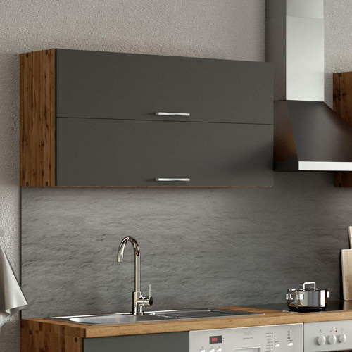 HELD MÖBEL Klapphängeschrank Bologna in Grau, B/H/T: 110 x 57 x 34 cm - Bild 2