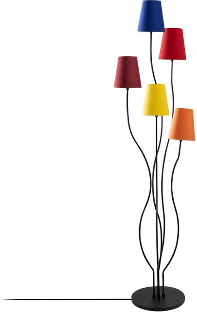 Opviq Stehlampe aus Metall und Stoff in Mehrfarbig, modern, E14, 5 Brennstellen, B/T/H: 44 x 44 x 160 cm - Bild 1