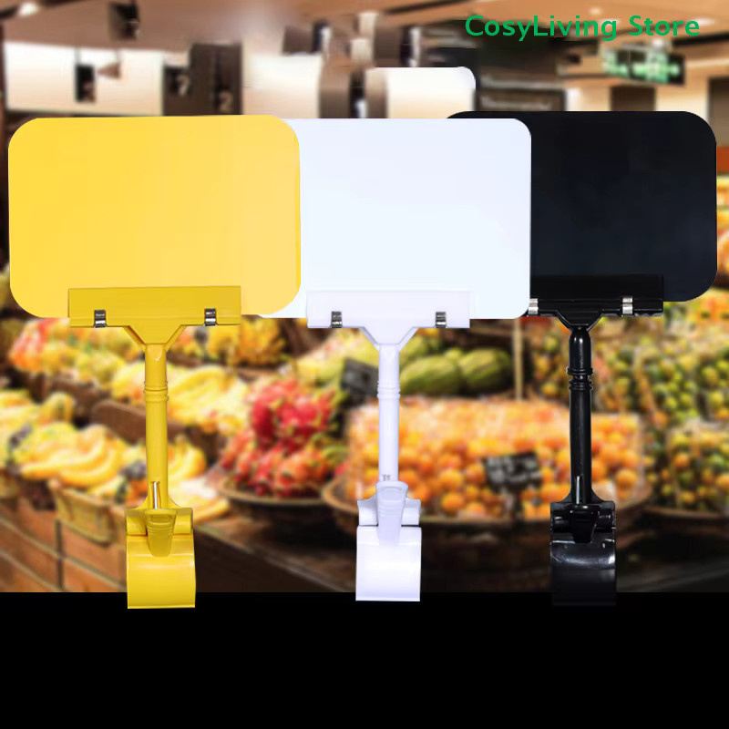 Wasserdichter Whiteboard-Halter aus PVC als Obst-Preisschild-Clip für Waren-Display und Lebensmittel-Werbeschilder in Schwarz und Mehrfarbig - Bild 2