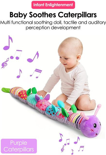 Wucifang Bags Musikalische Raupe Babyrassel, Plüschtier, ab 0 Jahre - Bild 1
