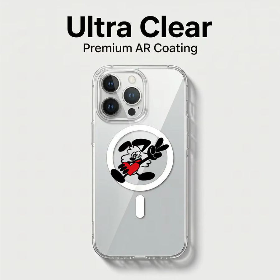 1P-Vic Magnetische Transparente Handyhülle für iPhone 17 Air, 16e, 16 Pro Max, 15, 14, 13, 12, 11 - Bild 3