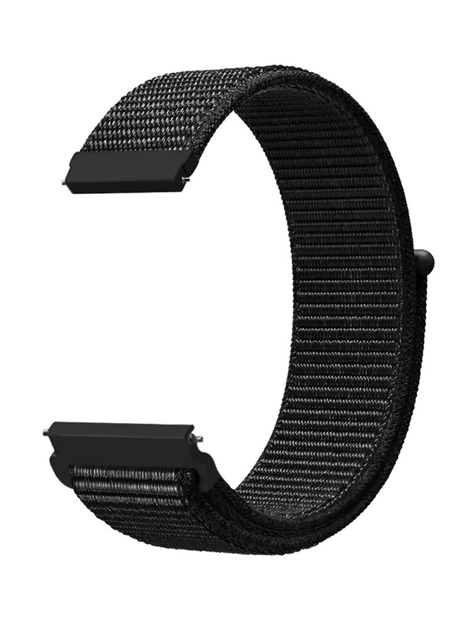 NEY Uhrenarmband Nylon, Schwarz, Unisex, 20mm/22mm - Bild 2