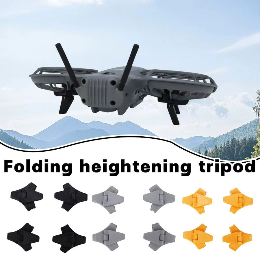 DJI NEO 2 Klappbarer Höhenständer in Schwarz als kratzfeste Schutzhalterung und Fahrwerk-Zubehör - Bild 3