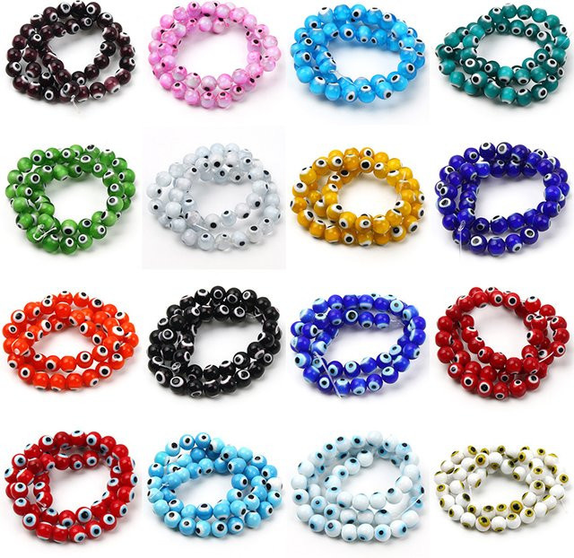 Laudsong Glasperlen, bunt, 8 mm, Unisex - Bild 1