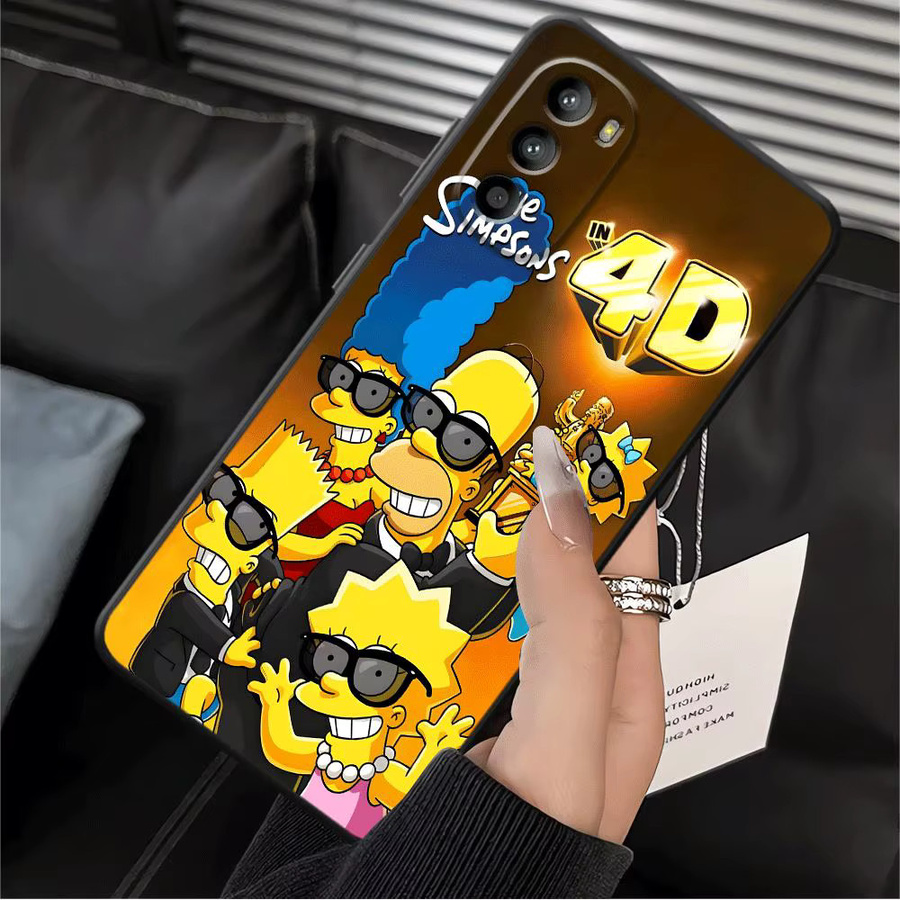 The Simpsons Homer und Bart Handyhülle Schwarz für Motorola Mot G60s G51 G73 G22 Edge40 G50 G32 Edge 20 Pro 30 Lite G52 G71 G53 - Bild 3