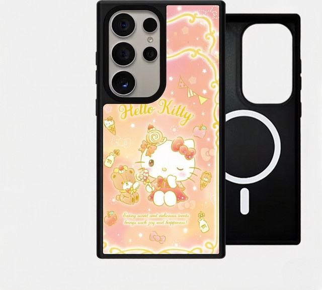 Sanrio Familien Schlafmützen Muster Handyhülle mit MagSafe für Samsung Galaxy S26 Ultra S25 S24 Plus 5G in Multicolour - Bild 1