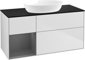 V&B Waschtischunterschrank Finion in Weiß lackiert, Breite: 120 cm, Tiefe: 50,1 cm, Höhe: 50,1 cm - Bild 1