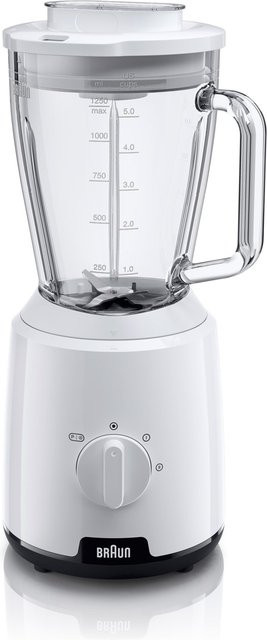 Braun Standmixer JB 1050 WH in Weiß mit Glasbehälter und Pulse-Funktion - Bild 1