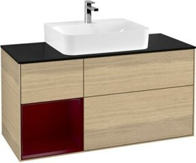 V&B Waschtischunterschrank Finion in Eicheveneer mit Breite: 120 cm, Tiefe: 50,1 cm, Höhe: 50,1 cm - Bild 1