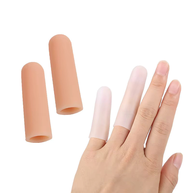 4 Stück Silikon-Fingerschutz, rutschfeste und elastische Fingerprotektoren aus Kunststoff - Bild 2