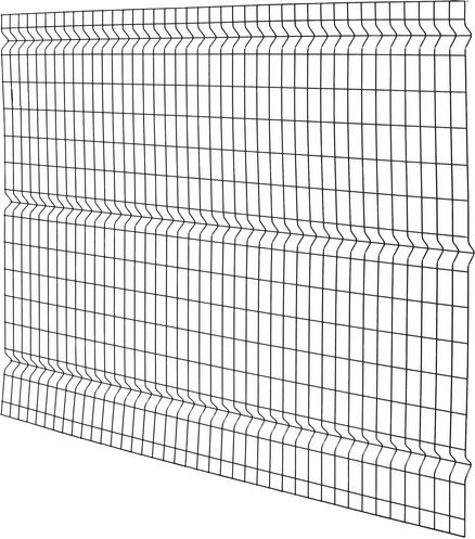 FLORAWORLD 3D-Einstabmatte Zaun aus Stahl in Anthrazit Grau, H x B x T: 150 x 200 x 4 cm - Bild 1