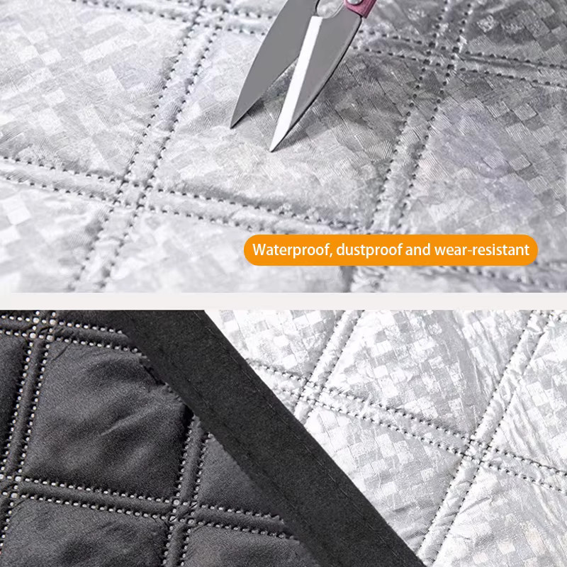 TranquilTouch Thermovorhang Schwarz – Winddichter und geräuschreduzierender Verdunkelungsvorhang für Schlafzimmer und Wohnzimmer - Bild 3