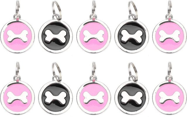 Neoglint Halsanhänger Metall, Knochen Typ, pink, 10 Stück - Bild 1