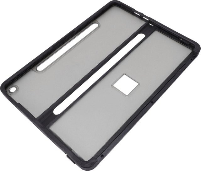 Fishine Stoßfeste Tablet-Schutzhülle mit Ständer für Surface Pro 12 Zoll 2025, Transparent/Grau - Bild 1